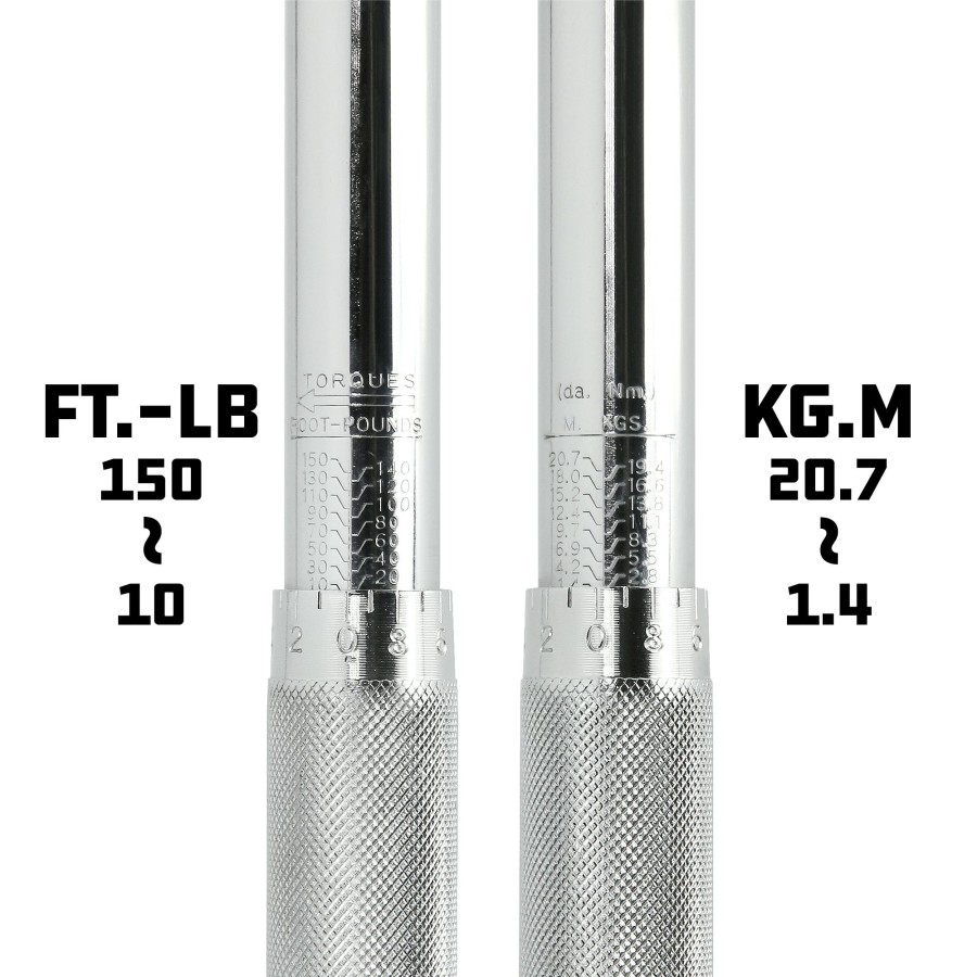 Tools Powerbuilt | Powerbuilt Dual Drive 3/8 Inch And 1/2 Inch Drive Micrometer Ratcheting Torque Wrench 944001