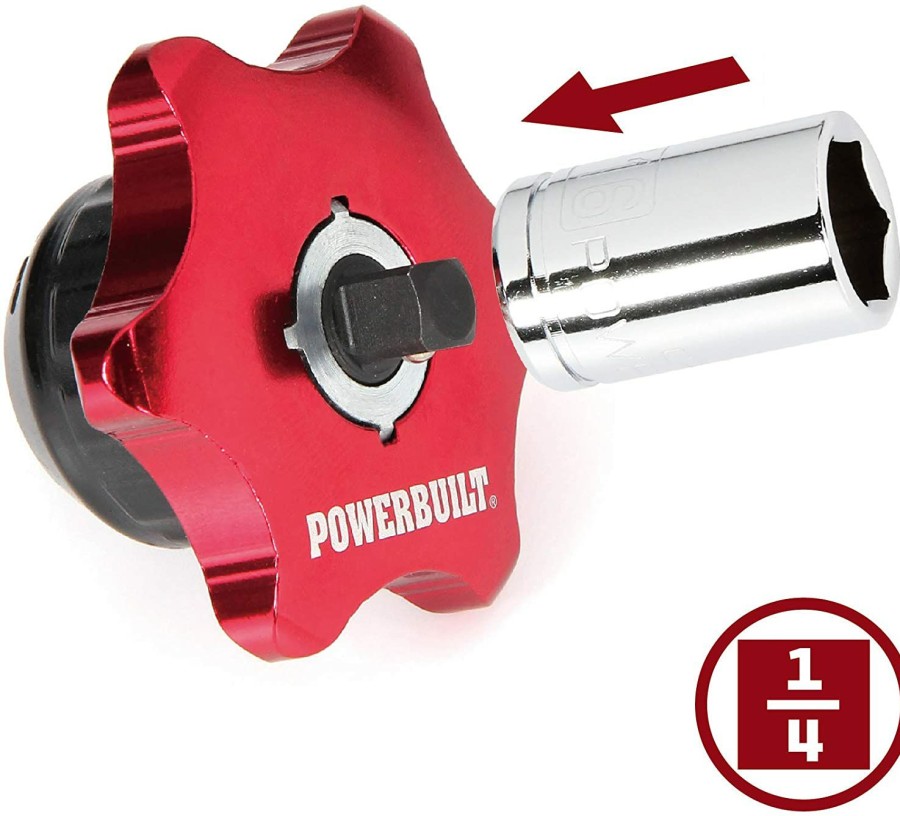 Tools Powerbuilt | Powerbuilt 1/4-Inch Drive 2 In 1 Thumb Ratchet