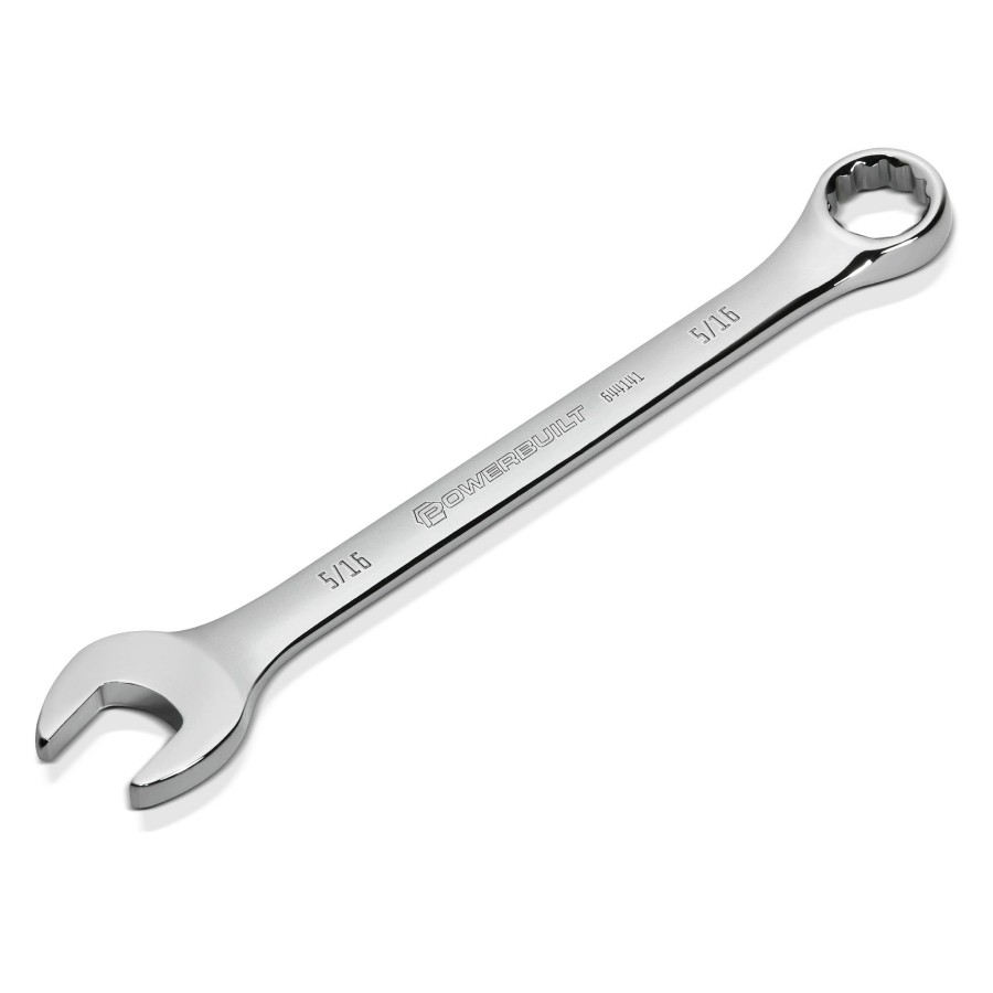 Tools Powerbuilt | Powerbuilt 5/16 Inch Fully Polished Sae Combination Wrench 644141