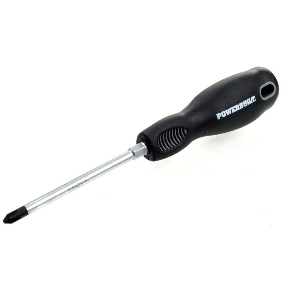 Tools Powerbuilt | Powerbuilt #2 X 4 Inch Phillips Screwdriver With Double Injection Handle 646143