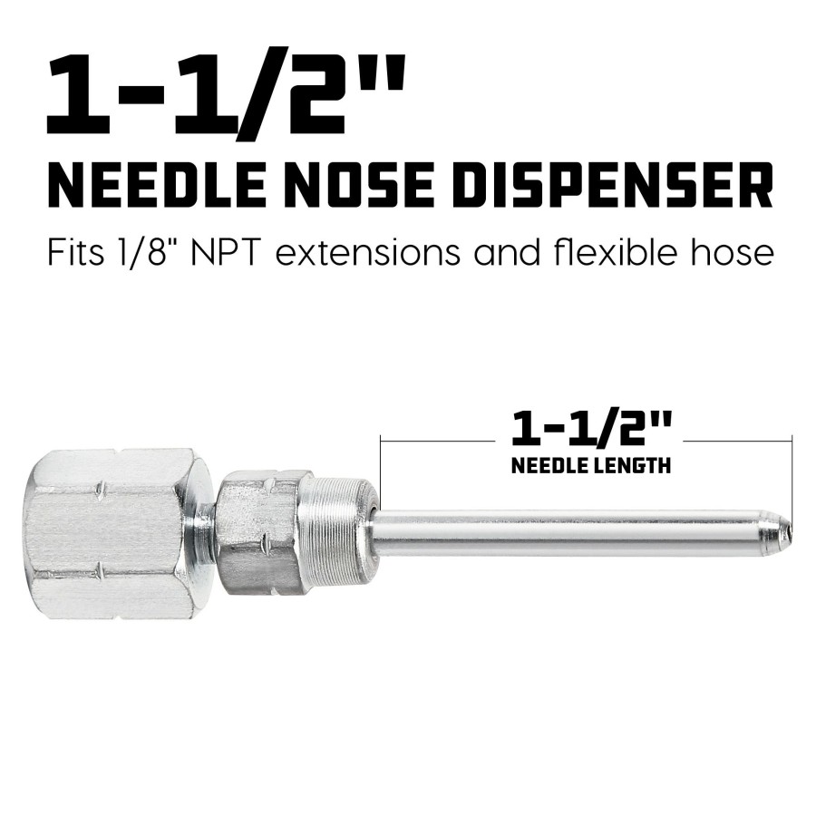 Tools Powerbuilt | Powerbuilt 1-1/2 In. Grease Gun Needle Nose Adapter 648766