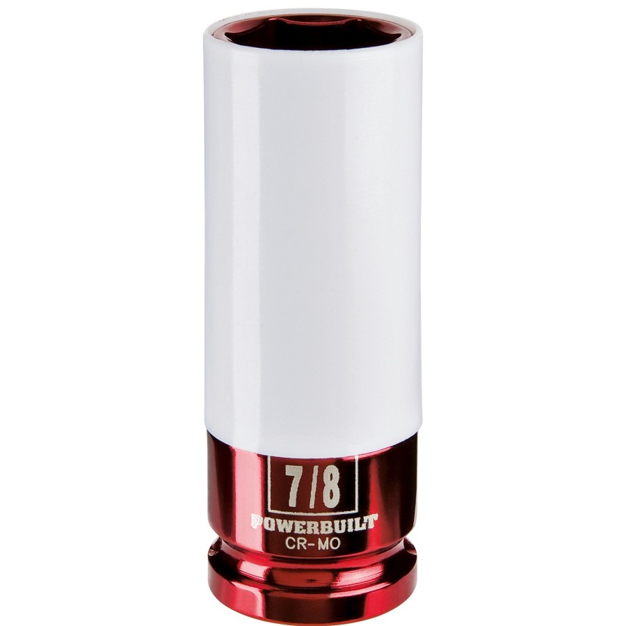 Tools Powerbuilt | Powerbuilt 1/2 Dr. 7/8 Lug Nut Socket W/ Sleeve,Wheel Impact Socket 941044