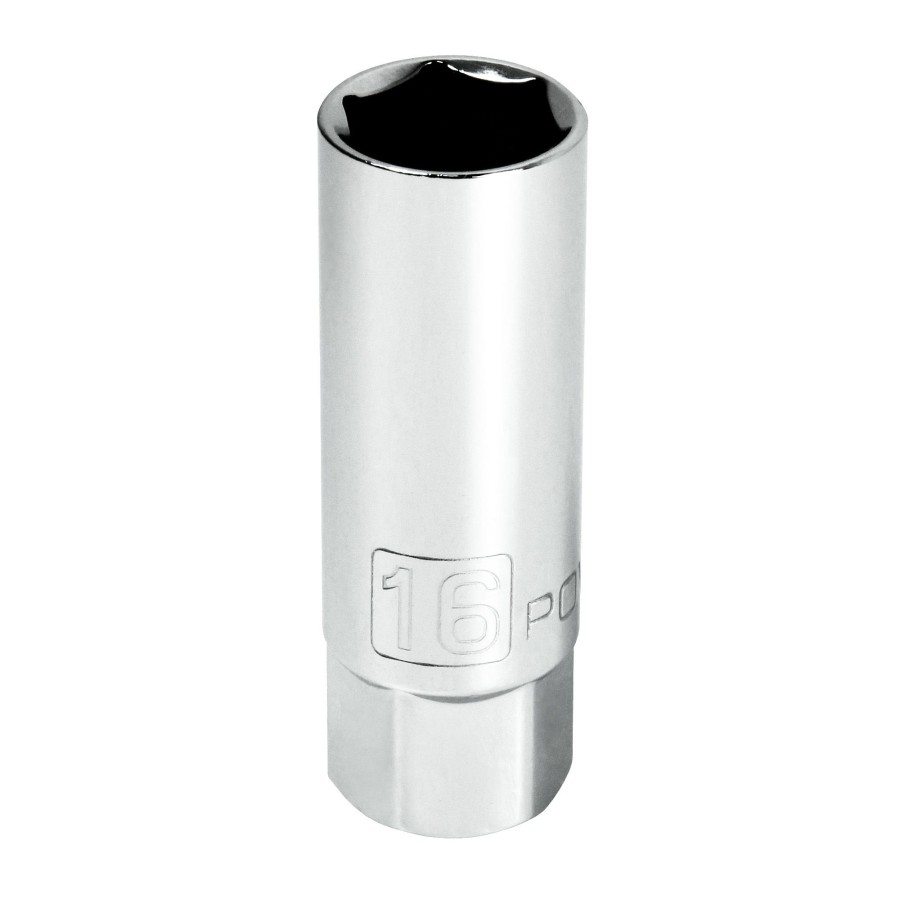 Tools Powerbuilt | Powerbuilt 3/8-Inch Drive Metric Spark Plug Socket 16Mm 643008