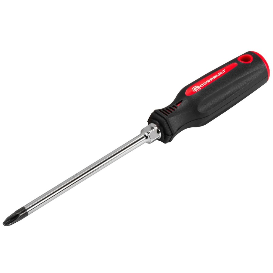 Tools Powerbuilt | Powerbuilt #3 X 6 Inch Phillips Screwdriver With Double Injection Handle 646166