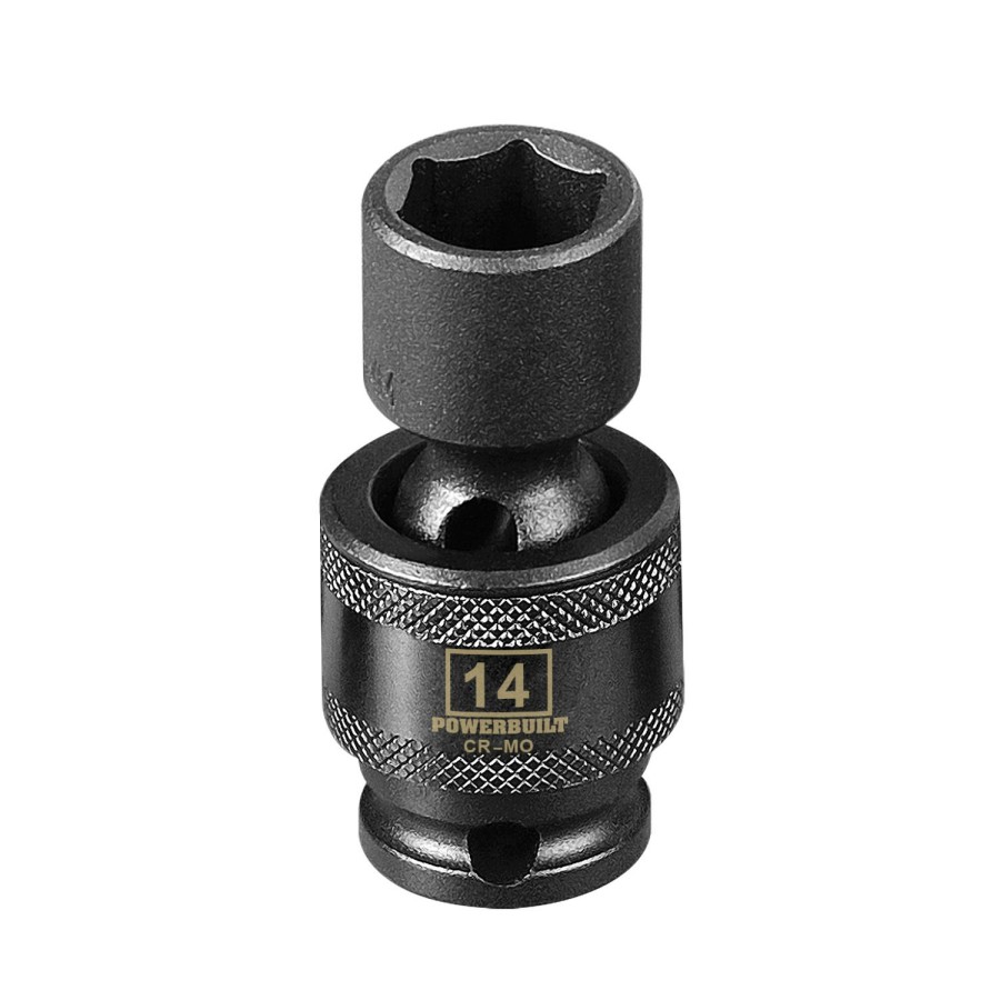 Tools Powerbuilt | Powerbuilt 3/8 Drive 6 Pt. Metric Universal Impact Socket 14Mm 647226