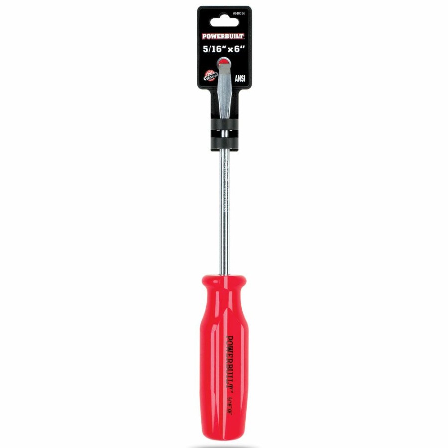 Tools Powerbuilt | Powerbuilt 5/16 X 6 Slotted Screwdriver 646014