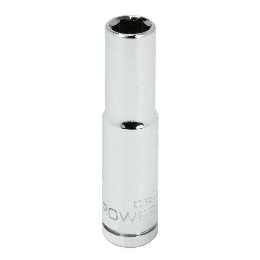 Tools Powerbuilt | Powerbuilt 1/4 Inch Drive X 7 Mm 6 Point Deep Socket 648299