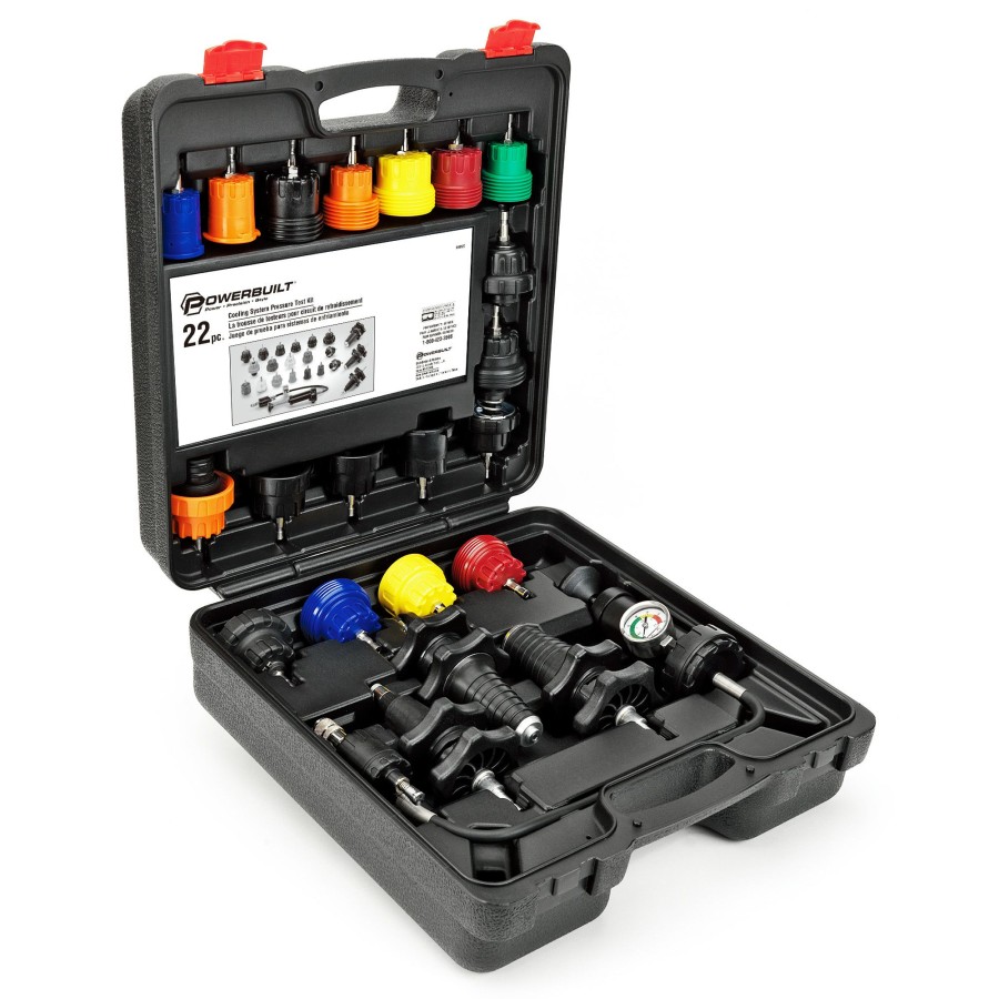 Tools Powerbuilt | Powerbuilt 22 Piece Cooling System Pressure Test Set 940427