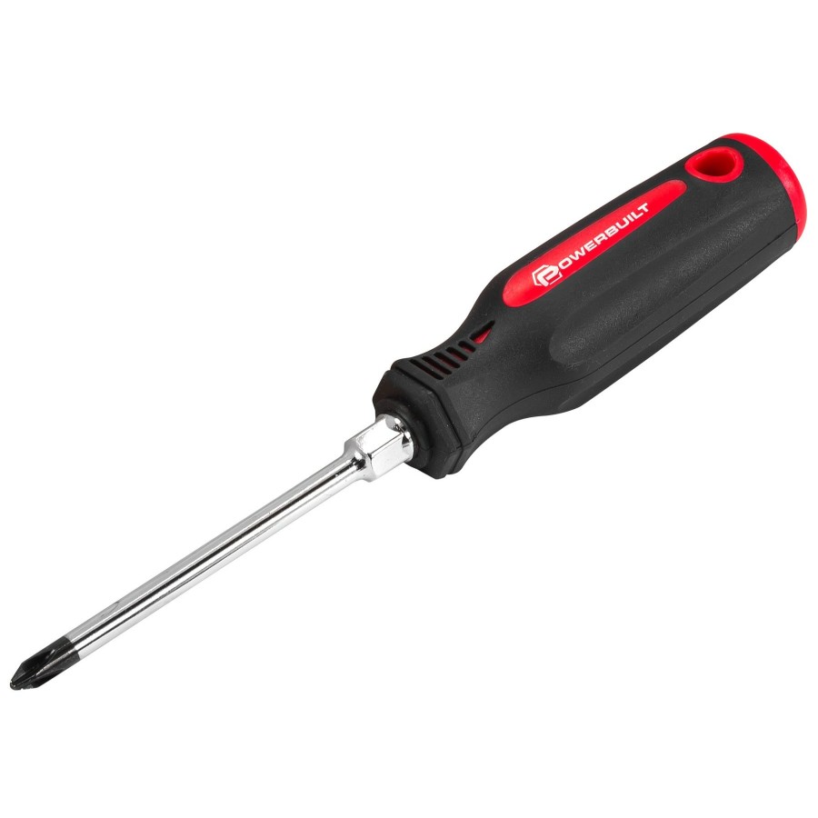 Tools Powerbuilt | Powerbuilt #2 X 4 Inch Phillips Screwdriver With Double Injection Handle 646164