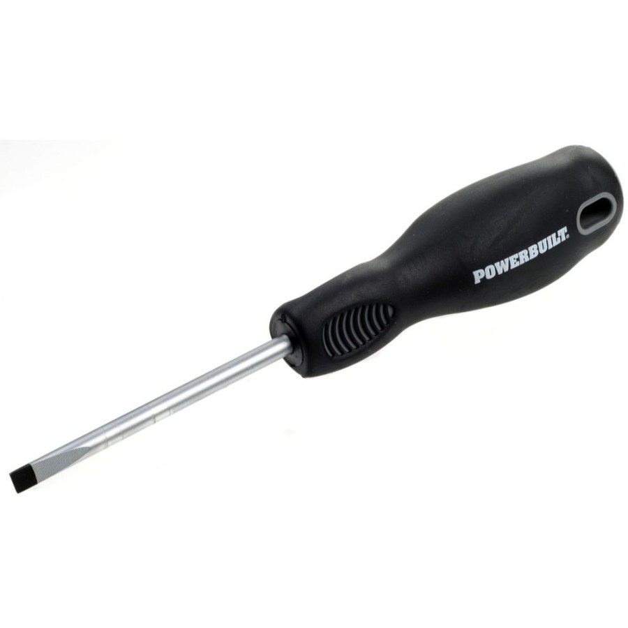 Tools Powerbuilt | Powerbuilt 3/16 X 3 Inch Slotted Screwdriver With Double Injection Handle 646131