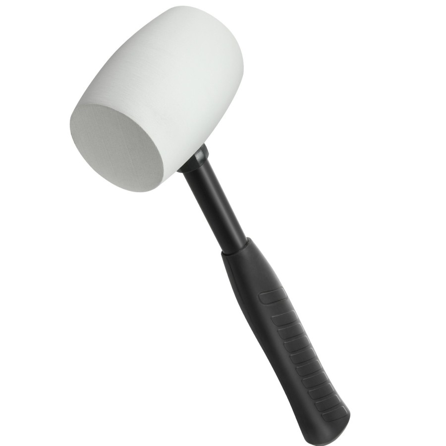 Tools Powerbuilt | Powerbuilt 16 Ounce White Rubber Mallet 648336