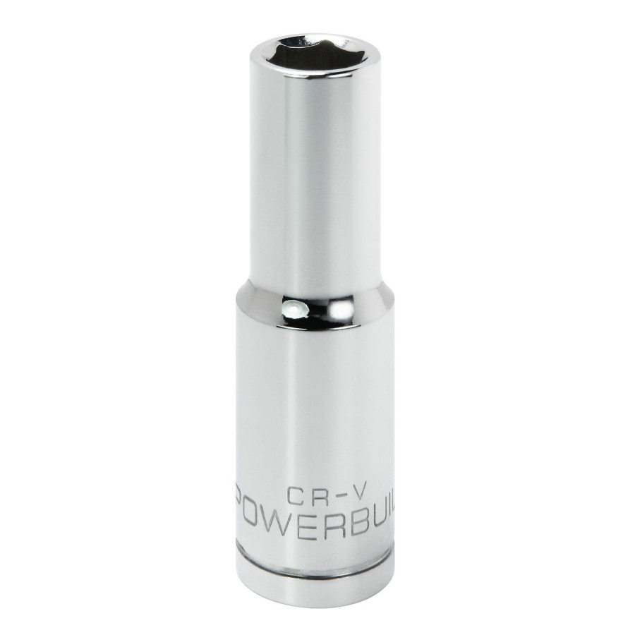 Tools Powerbuilt | Powerbuilt 1/2 Inch Drive X 12 Mm 6 Point Deep Socket 642219