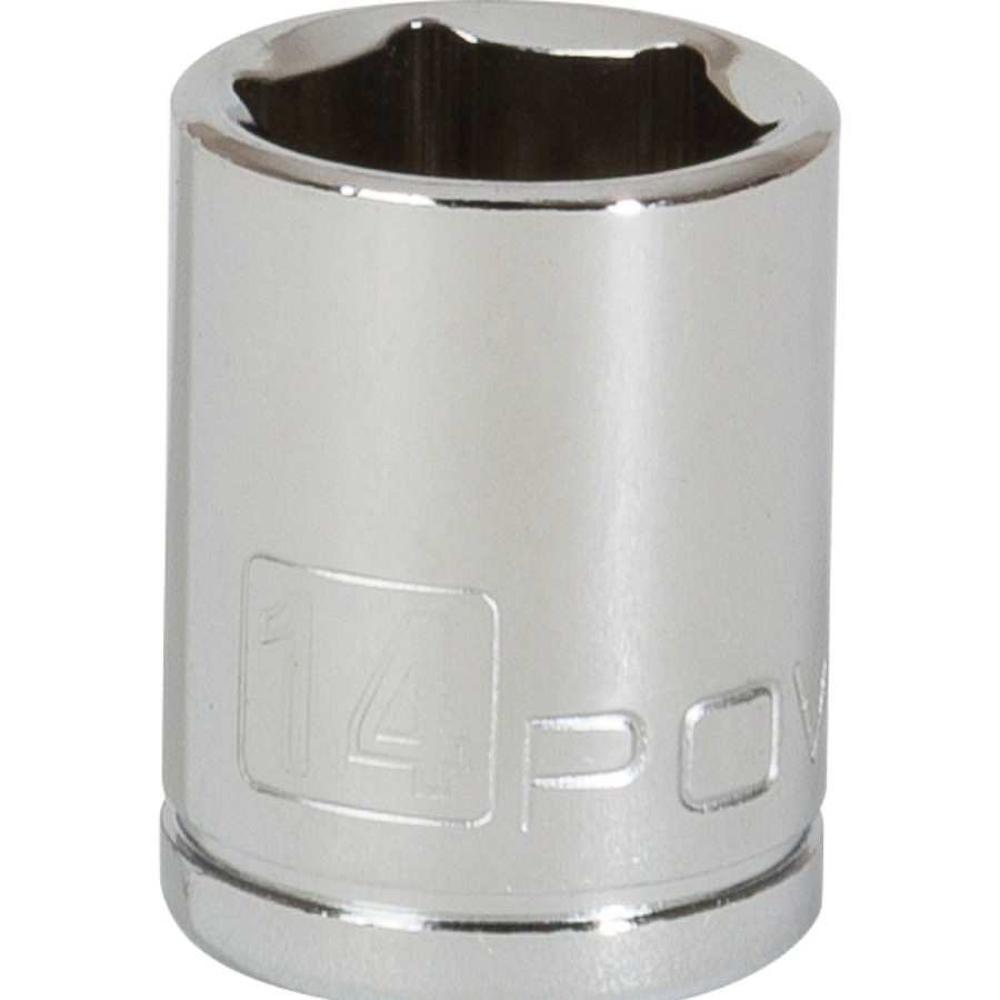 Tools Powerbuilt | Powerbuilt 1/4 Inch Drive X 14 Mm 6 Point Shallow Socket 641896