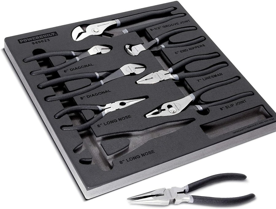 Tools Powerbuilt | Powerbuilt Alltrade 949023 9Pc Pliers Set