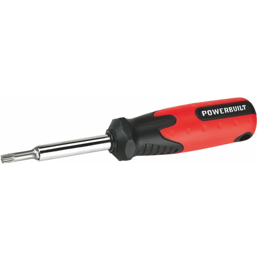 Tools Powerbuilt | Powerbuilt 9-In-1 Star Driver W/ Double Inj Handle 941171