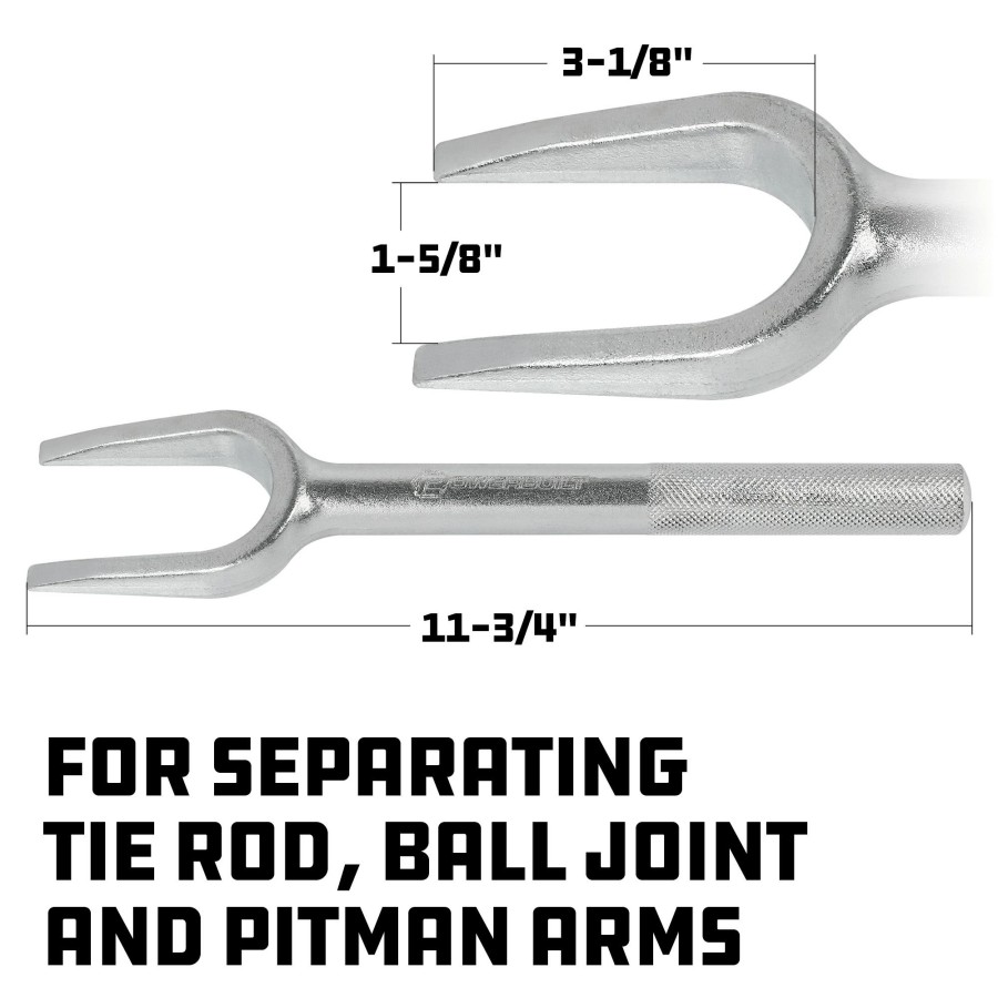 Tools Powerbuilt | Powerbuilt 3-1/8 In. X 1-5/8 In. Tie Rod And Ball Joint Separator 647056