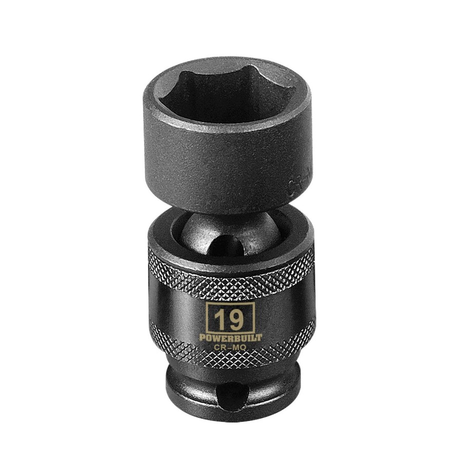 Tools Powerbuilt | Powerbuilt 3/8 Drive 6 Pt. Metric Universal Impact Socket 19Mm 647229