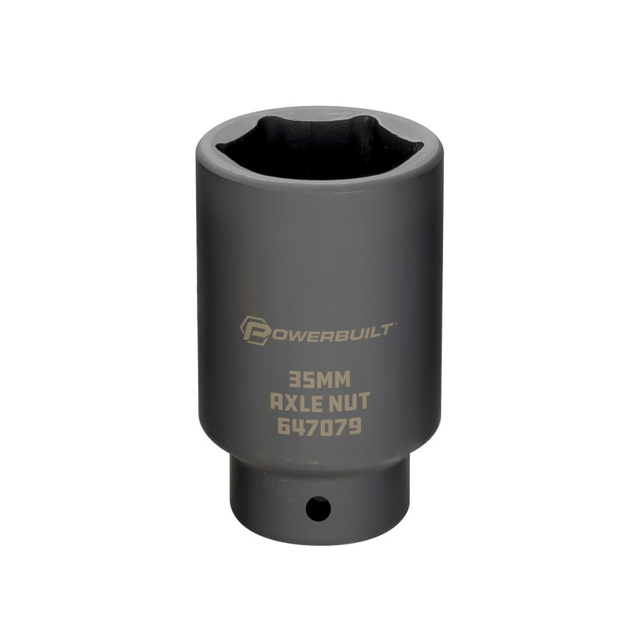 Tools Powerbuilt | Powerbuilt 1/2 In. Dr. 35Mm Axle Nut Socket 647079