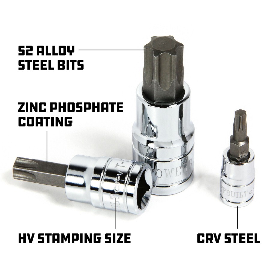 Tools Powerbuilt | Powerbuilt 3/8 Drive T-47 Torx Bit Socket, Star Bit 641408