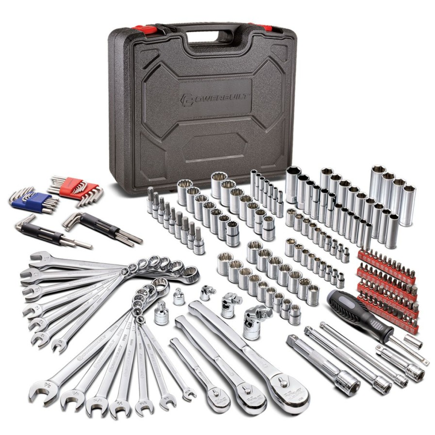 Tools Powerbuilt | Powerbuilt 200 Piece Master Mechanic'S Service Tool Set 642472