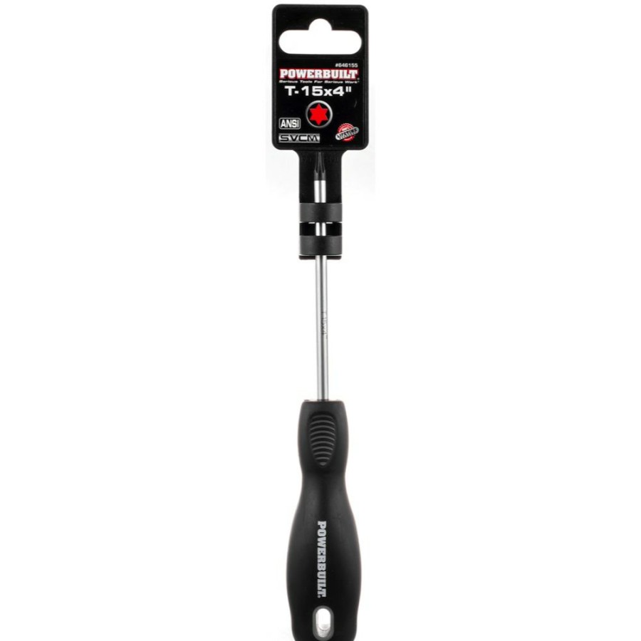 Tools Powerbuilt | Powerbuilt T-15 X 4 Inch Star Driver With Double Injection Handle 646155