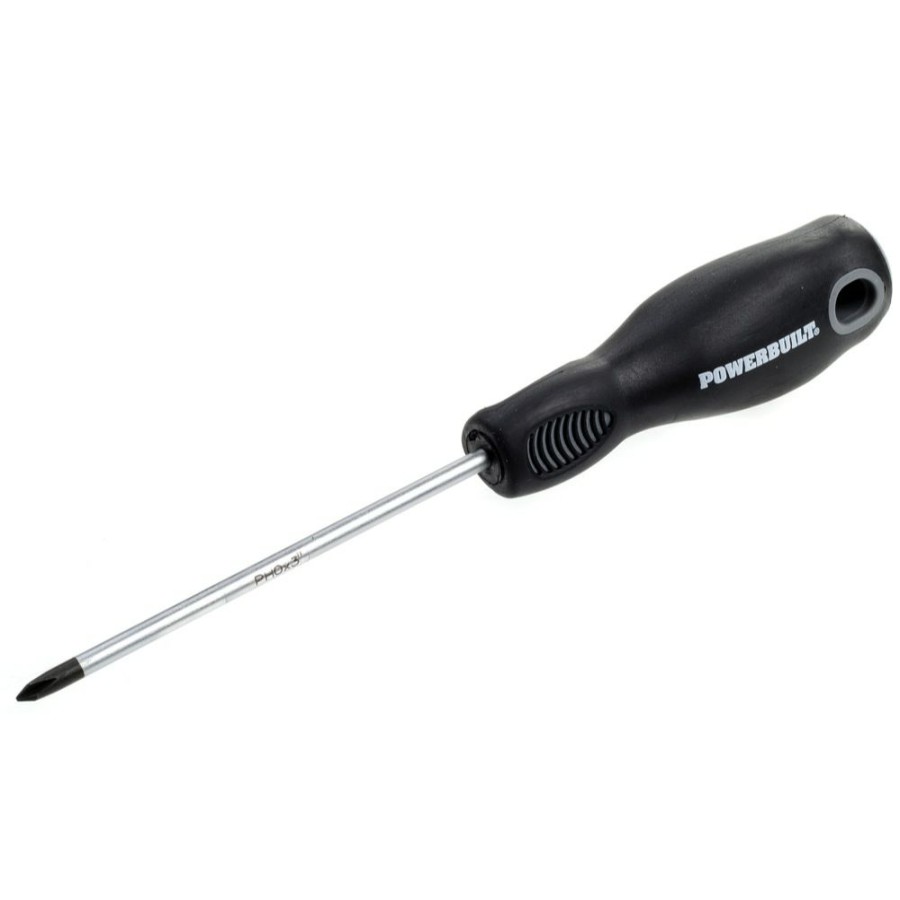 Tools Powerbuilt | Powerbuilt #0 X 3 Inch Phillips Screwdriver With Double Injection Handle 646139