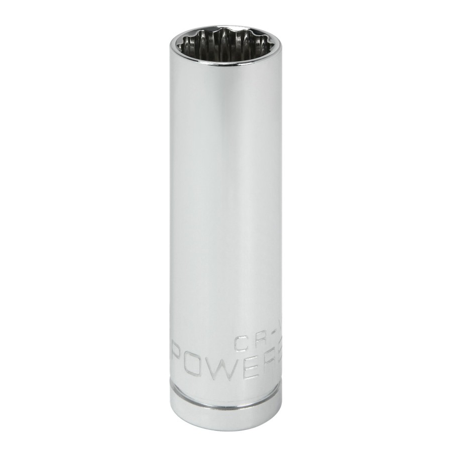 Tools Powerbuilt | Powerbuilt 3/8 In. Drive X 1/2 In. 12 Point Sae Deep Socket 940046