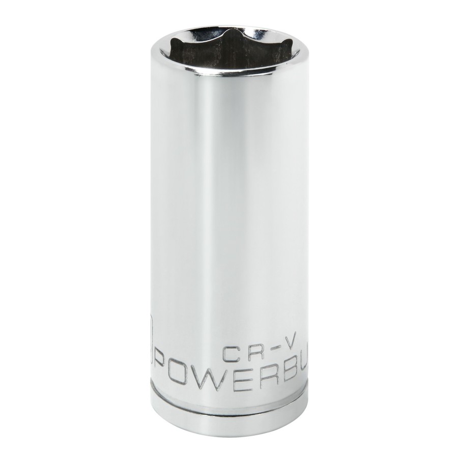 Tools Powerbuilt | Powerbuilt 1/2 Inch Drive X 24 Mm 6 Point Deep Socket 640840