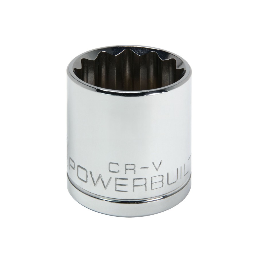 Tools Powerbuilt | Powerbuilt 1/2 Inch Drive X 30 Mm 12 Point Shallow Socket 642024