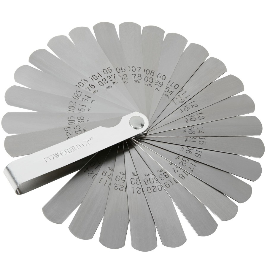 Tools Powerbuilt | Powerbuilt 26 Blade Master Feeler Gauge Set 648517