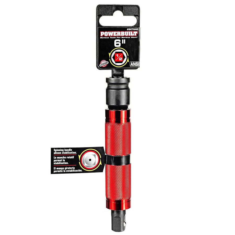 Tools Powerbuilt | Powerbuilt 1/2 In. Drive 6 In Long Spinning Impact Extension 647640