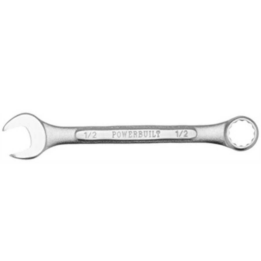 Tools Powerbuilt | Powerbuilt 644004 Raised Panel Sae Combination Wrench 1/2