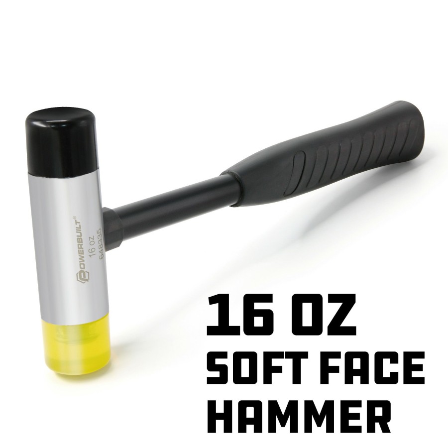 Tools Powerbuilt | Powerbuilt 16 Oz. Soft Face Hammer 648335