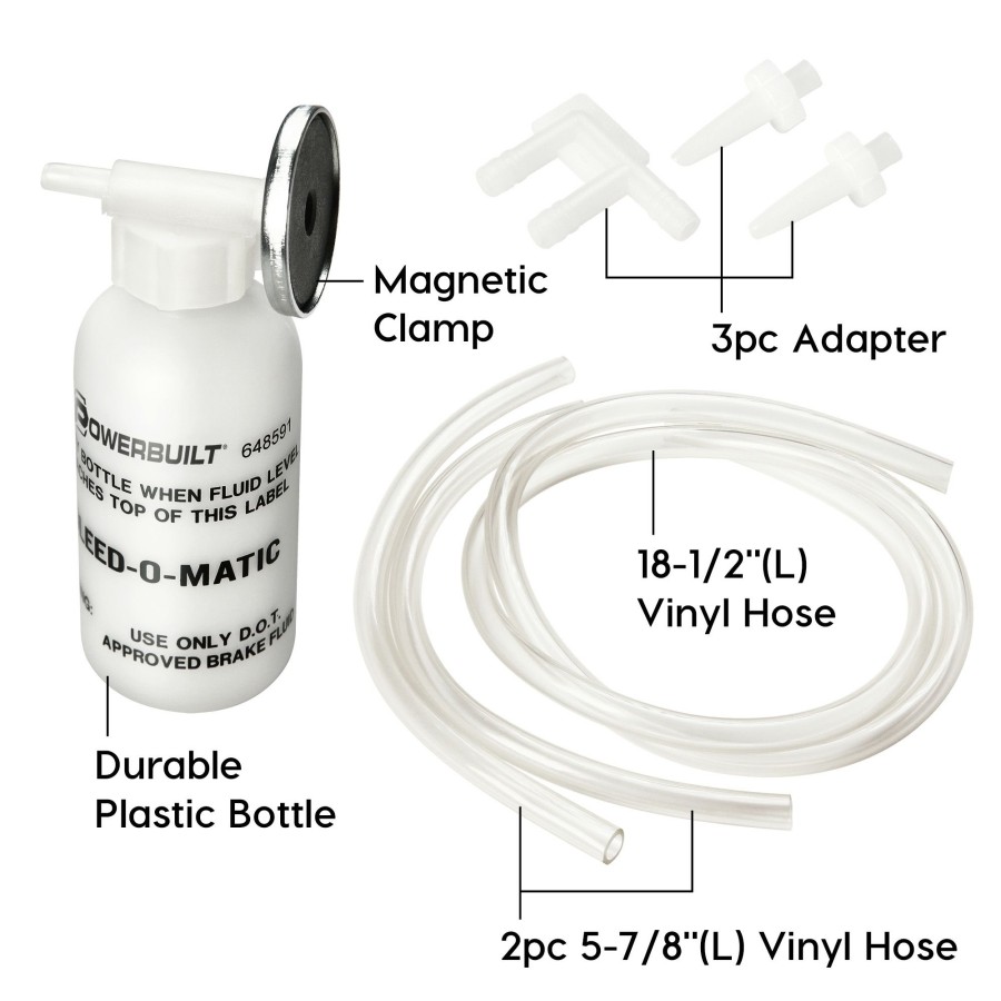 Tools Powerbuilt | Powerbuilt One-Man Brake Bleeder-Master 648591