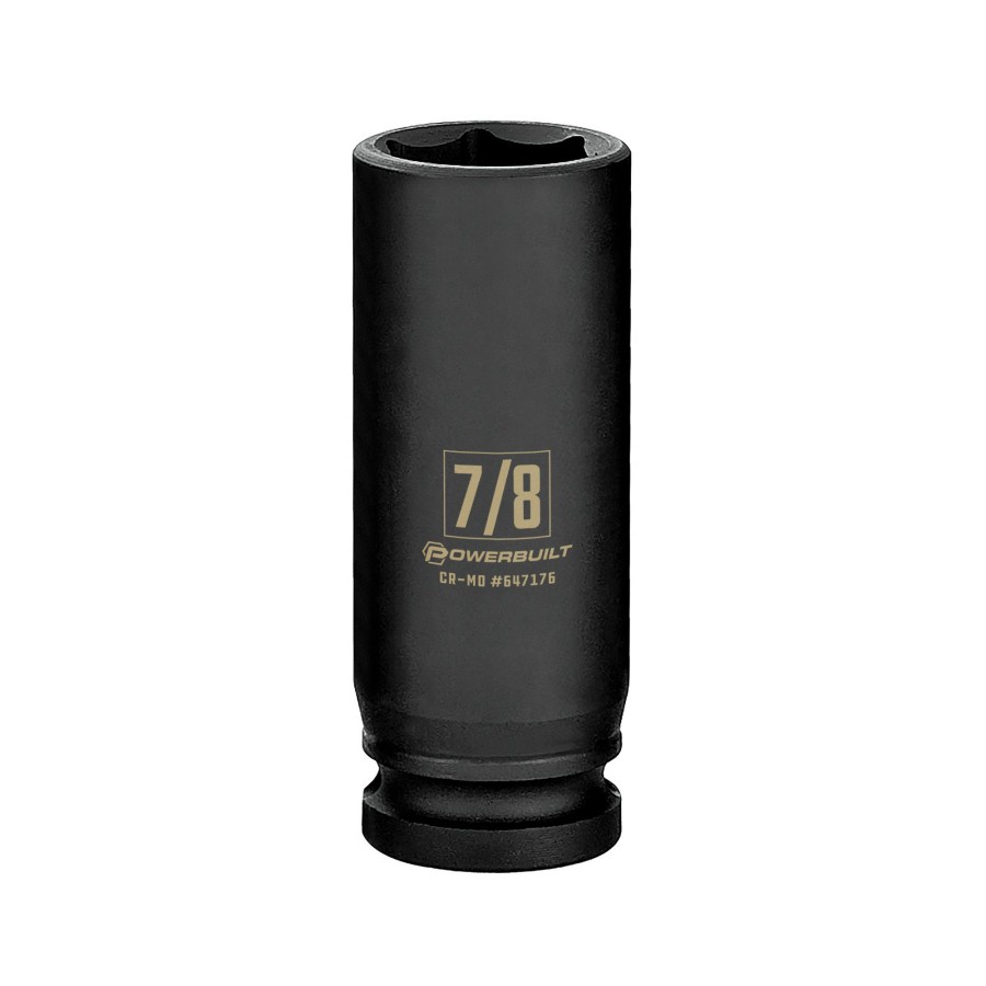 Tools Powerbuilt | Powerbuilt 1/2 Inch Drive X 7/8 Inch 6 Point Deep Impact Socket 647176