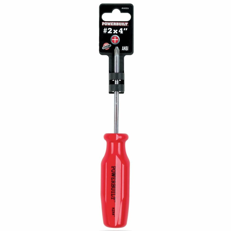 Tools Powerbuilt | Powerbuilt #2 X 4 Phillips Screwdriver 646004