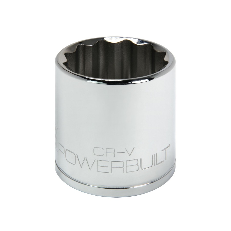 Tools Powerbuilt | Powerbuilt 1/2 Inch Drive X 36 Mm 12 Point Shallow Socket 642028