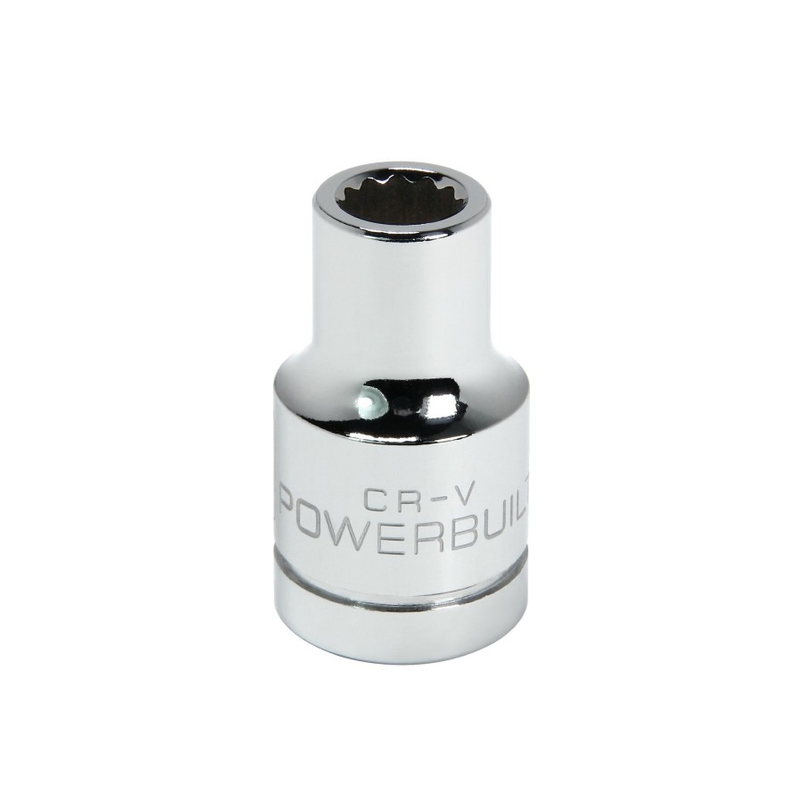 Tools Powerbuilt | Powerbuilt 1/2 Inch Drive X 9 Mm 12 Point Shallow Socket 641764