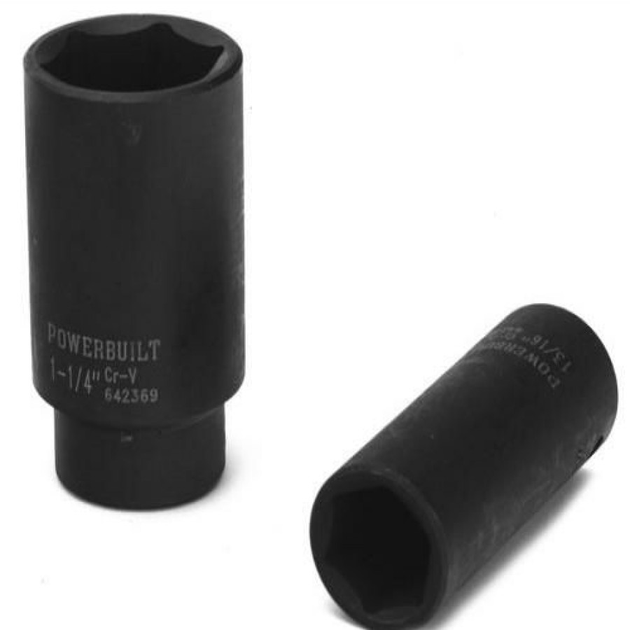 Tools Powerbuilt | Powerbuilt 642369 1/2-Inch Drive 1-1/4-Inch Sae Deep Impact Socket, 1-1/4