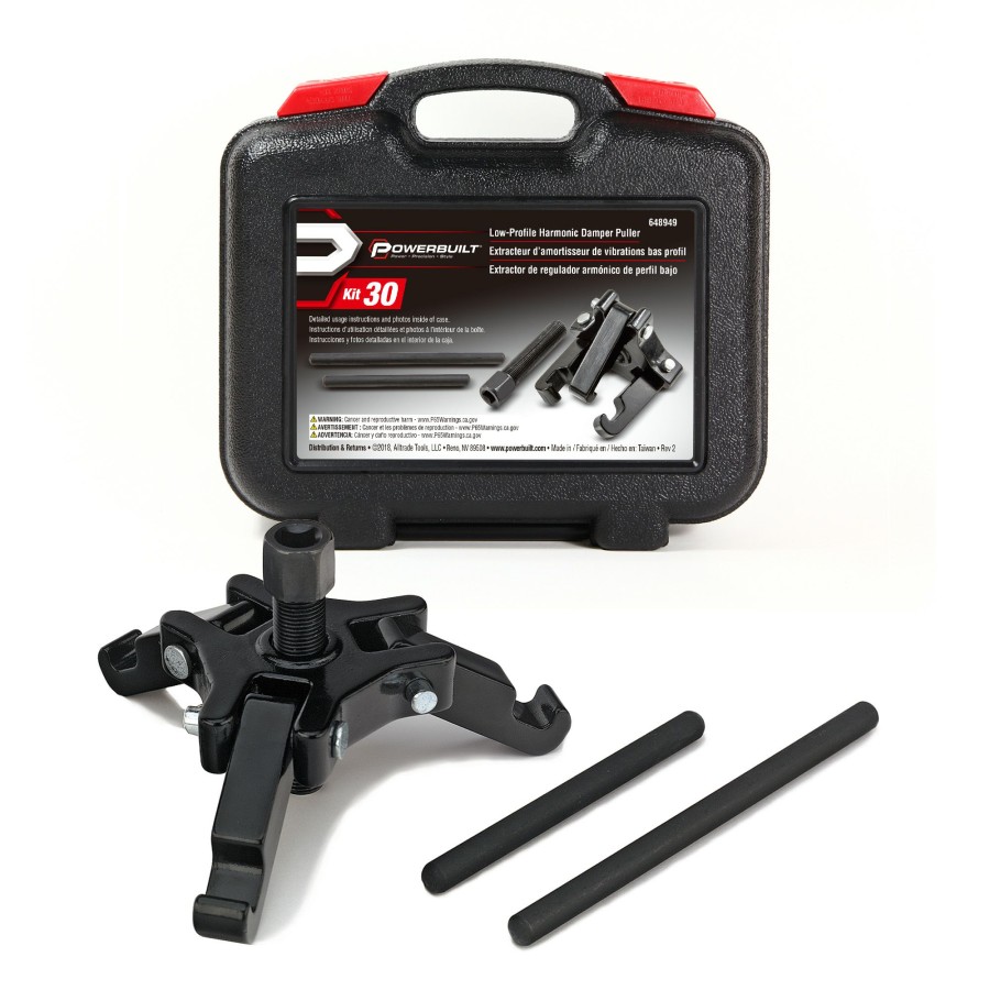 Tools Powerbuilt | Powerbuilt Harmonic Damper Pulley Puller Kit 648949