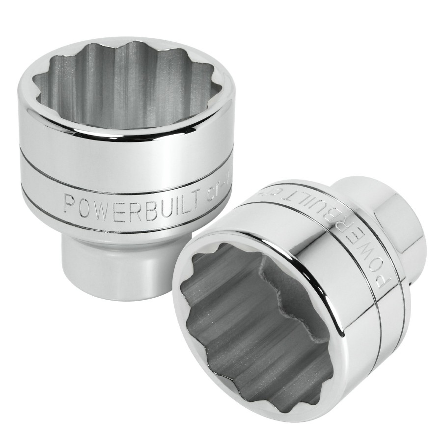 Tools Powerbuilt | Powerbuilt 3/4 Inch Drive X 55 Mm 12 Point Shallow Socket 643242