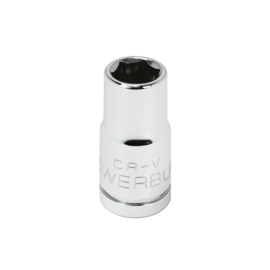 Tools Powerbuilt | Powerbuilt 1/4 Inch Drive X 7 Mm 6 Point Shallow Socket 648284