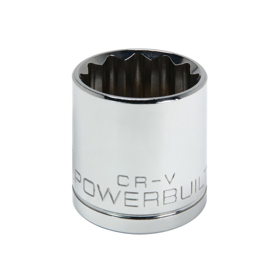 Tools Powerbuilt | Powerbuilt 1/2 Inch Drive X 1-3/16 Inch 12 Point Shallow Socket 642010