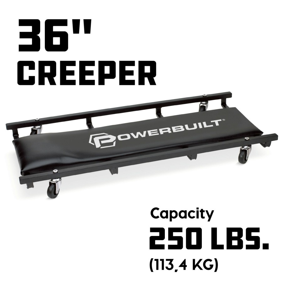 Tools Powerbuilt | Powerbuilt 36 Inch Floor Creeper 640940