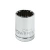 Tools Powerbuilt | Powerbuilt 1/2 Inch Drive X 21 Mm 12 Point Shallow Socket 642019