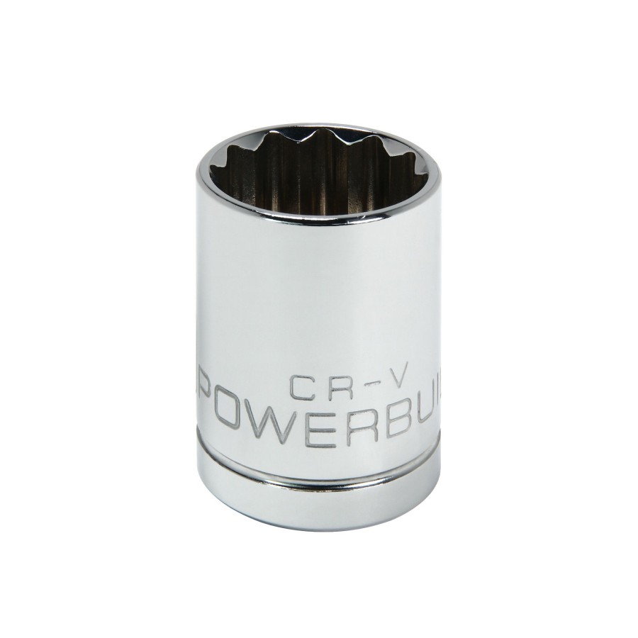 Tools Powerbuilt | Powerbuilt 1/2 Inch Drive X 21 Mm 12 Point Shallow Socket 642019