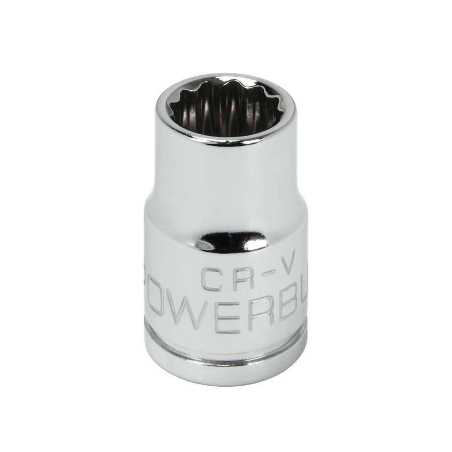 Tools Powerbuilt | Powerbuilt 3/8 Inch Drive X 7/16 Inch 12 Point Shallow Socket 641003