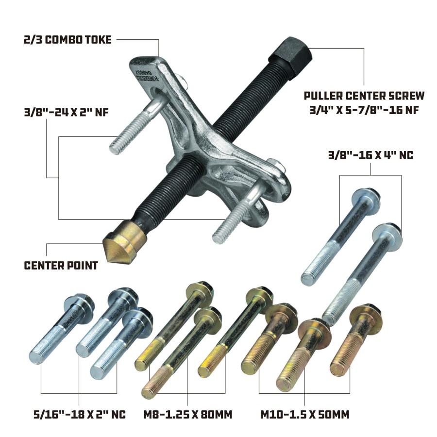 Tools Powerbuilt | Powerbuilt Harmonic Balancer Puller 647574