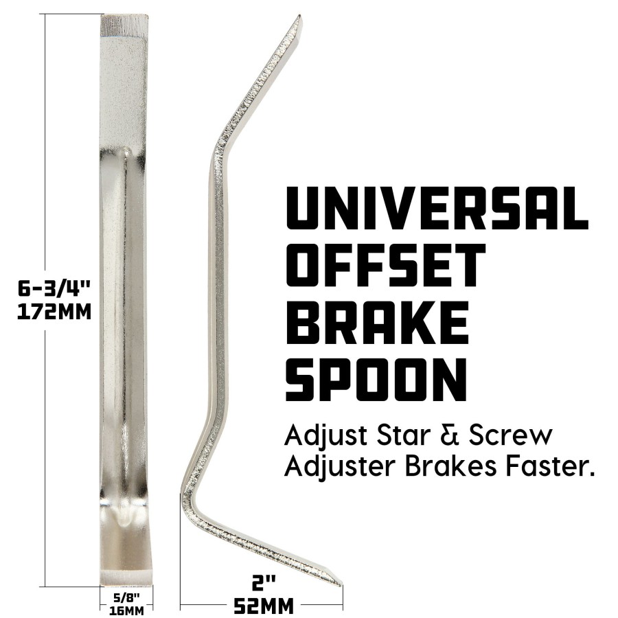 Tools Powerbuilt | Powerbuilt Universal Offset Brake Spoon 647935