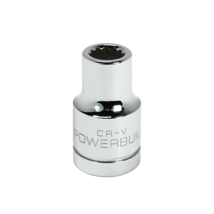 Tools Powerbuilt | Powerbuilt 1/2 Inch Drive X 3/8 Inch 12 Point Shallow Socket 642038